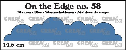 Crealies Crealies On the Edge Dies No. 58, Clouds Curved 14,5 cm CLOTE58