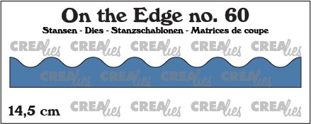 Crealies Crealies On the Edge Dies No. 60, Scalloped Waves 14,5 cm CLOTE60