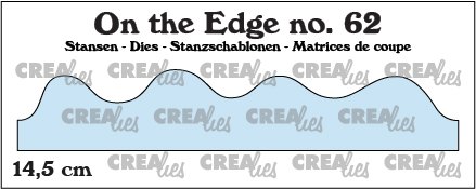 Crealies Crealies On the Edge Dies No. 62, 4 Waves or Snowdrifts 14,5 cm CLOTE62