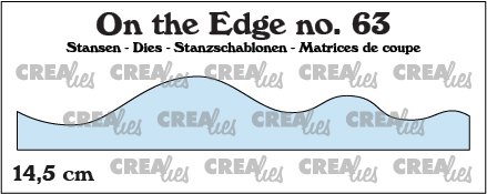 Crealies Crealies On the Edge Dies No. 63, 2 Waves or Snowdrifts 14,5 cm CLOTE63