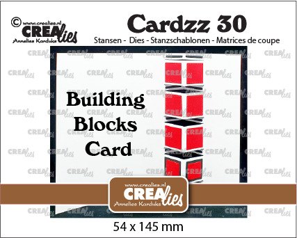 Crealies Cardzz Dies No. 30, Building Blocks Card CLCZ30