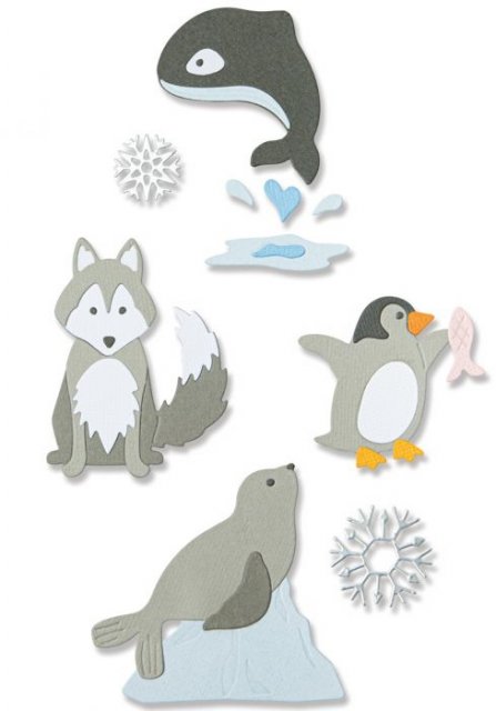 Sizzix Sizzix Thinlits Die Set 8PK - Arctic Animals