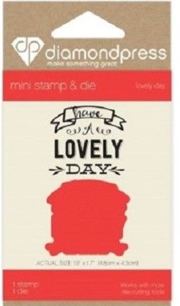 Diamond Press Mini Stamp and Die Set - Lovely Day