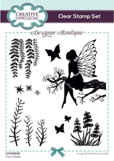 Creative Expressions Creative Expressions Designer Boutique Fairy Glade 6 in x 4 in Clear Stamp Set