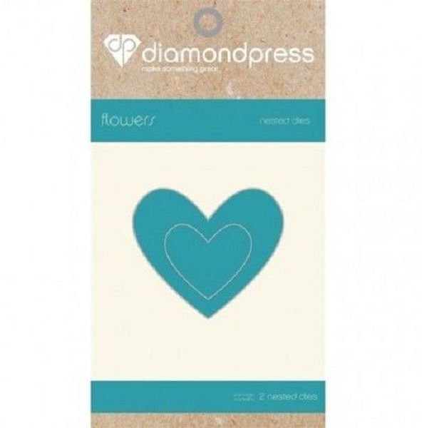 Diamond Press Nested Die - Hearts