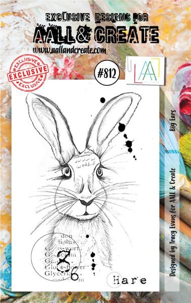 Aall & Create Aall & Create - A7 Stamp #812 - Big Ears by Janet Klein