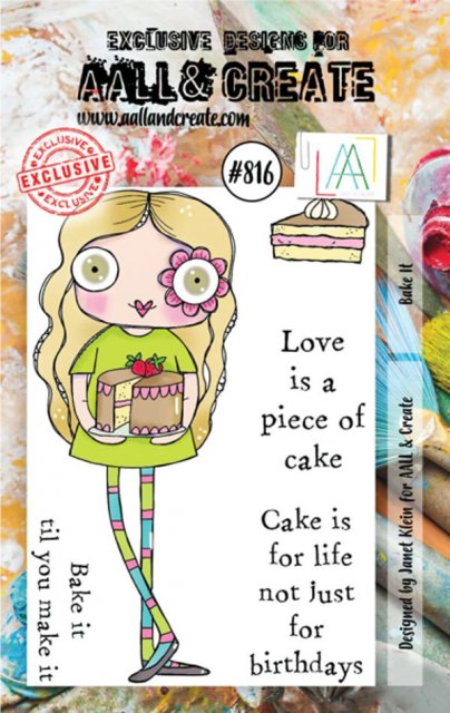 Aall & Create Aall & Create - A7 Stamp #816 - Bake It