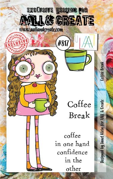 Aall & Create Aall & Create - A7 Stamp #817 - Coffee Break