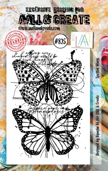 Aall & Create Aall & Create - A7 Stamp #825 - Spotted Wings