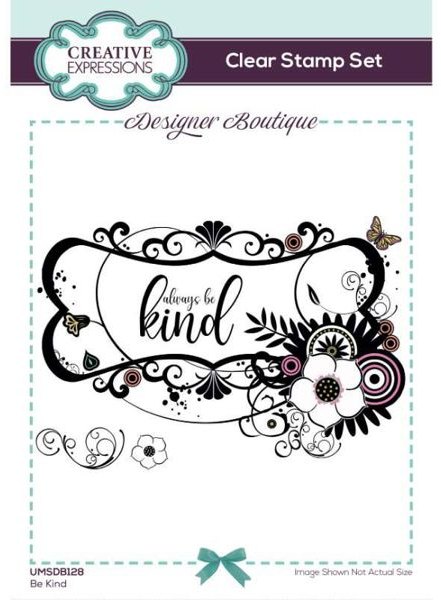 Creative Expressions Creative Expressions Designer Boutique Be Kind 6 in x 4 in Clear Stamp Set