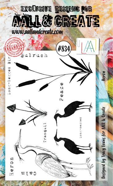Aall & Create Aall & Create - A6 Stamp #834 - Heron