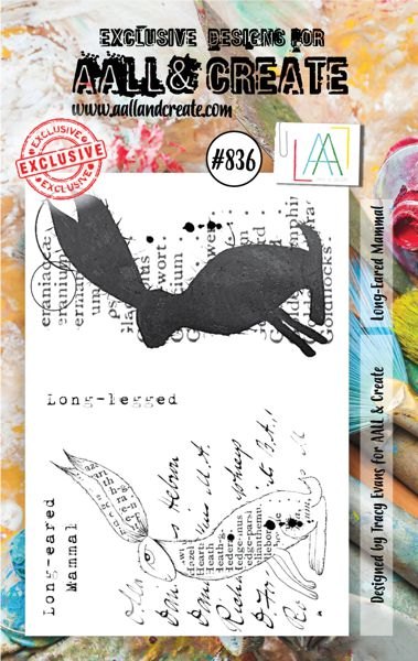 Aall & Create Aall & Create - A7 Stamp #836 - Long-Eared Mammal