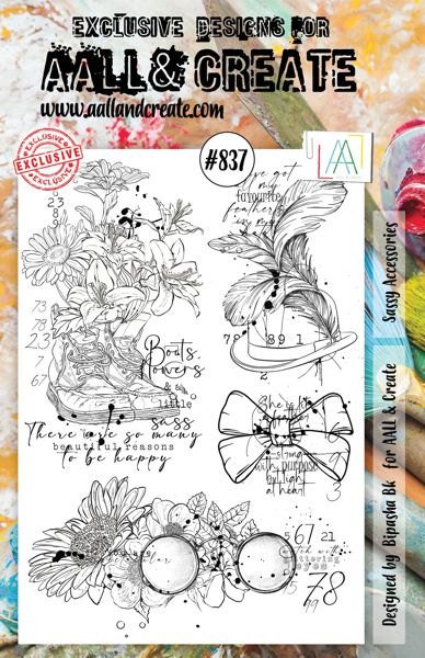 Aall & Create Aall & Create - A5 Stamp #837 - Sassy Accessories