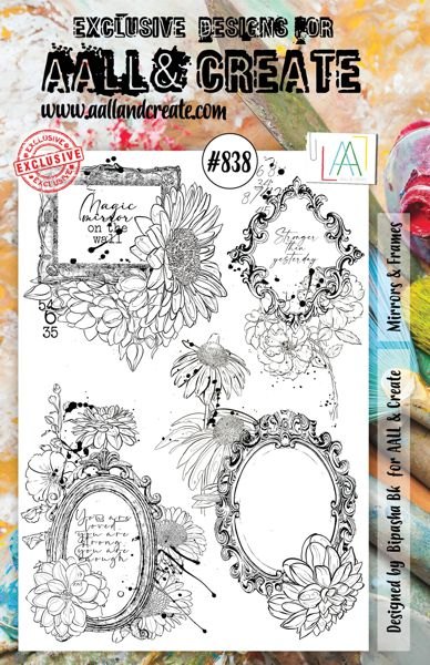 Aall & Create Aall & Create - A5 Stamp #838 - Mirrors & Frames