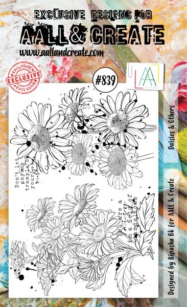 Aall & Create Aall & Create - A6 Stamp #839 - Daisies & Others