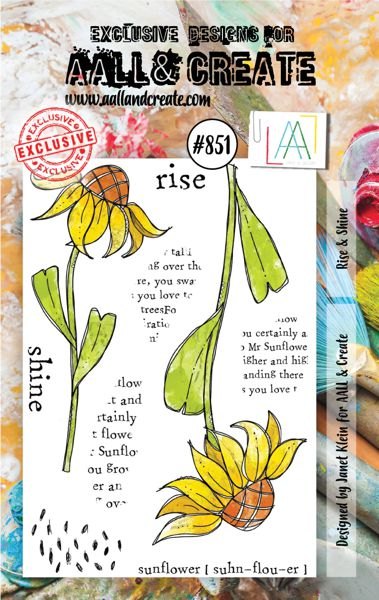 Aall & Create Aall & Create - A7 Stamp #851 - Rise and Shine