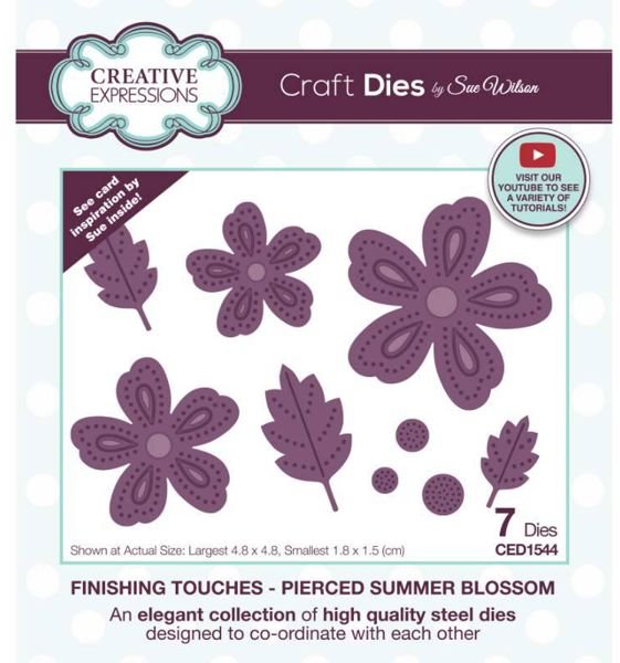 Creative Expressions Creative Expressions Sue Wilson Finishing Touches Pierced Summer Blossoms Craft Die