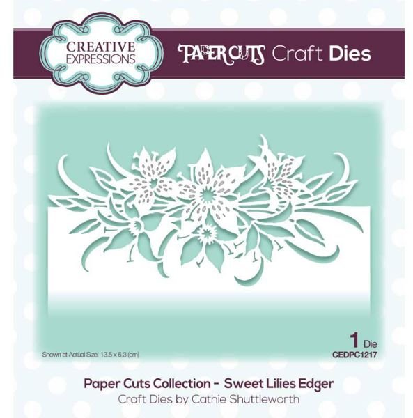 Creative Expressions Creative Expressions Paper Cuts Sweet Lilies Edger Craft Die
