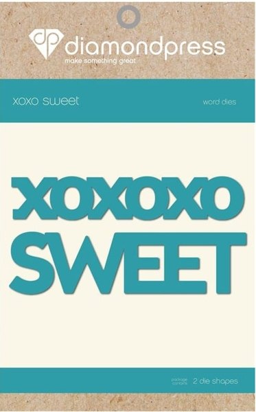 Diamond Press Word Dies - Sweet XOXO