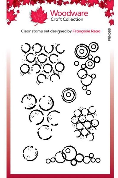 Woodware Woodware Clear Singles Circles 3 in x 4 in Stamp