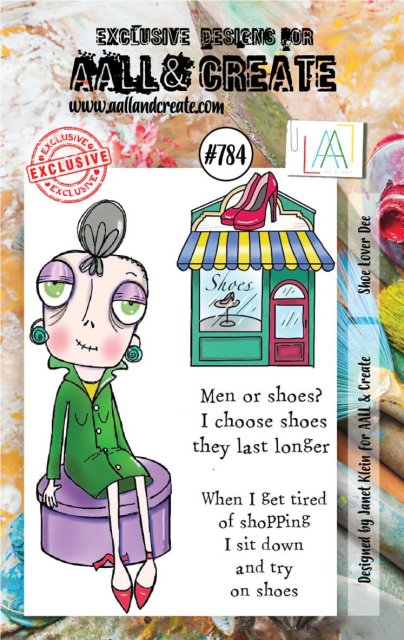 Aall & Create Aall & Create A7 STAMPS #784 - SHOE LOVER DEE