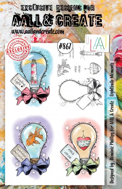Aall & Create Aall & Create A5 STAMPS #867- LIGHTBULB MOMENTS