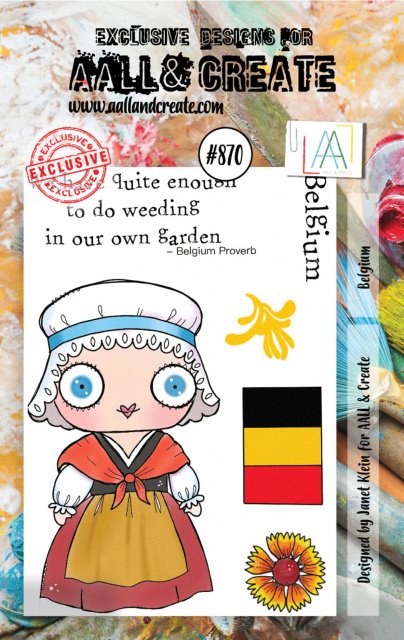Aall & Create Aall & Create A7 STAMPS #870 - BELGIUM