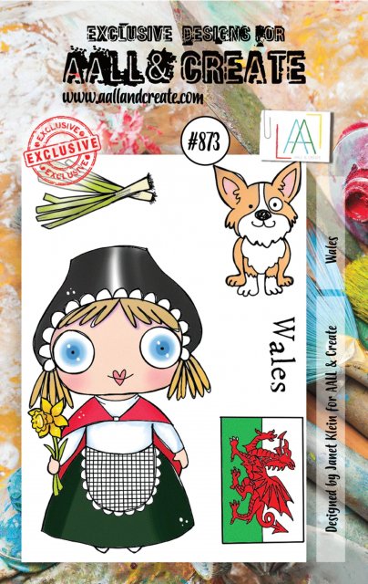 Aall & Create Aall & Create A7 STAMPS #873 - WALES