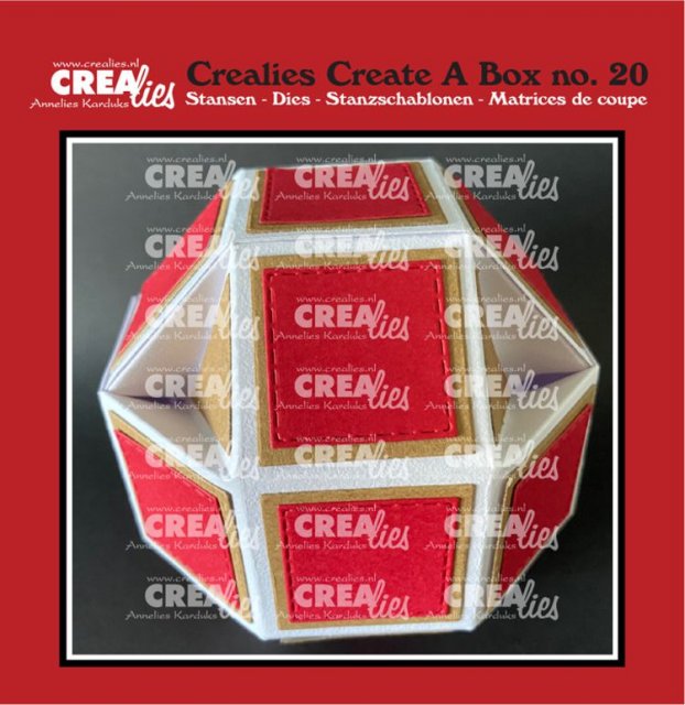 Crealies Crealies Create A Box Dies No. 20, Disco Ball Box CCAB20