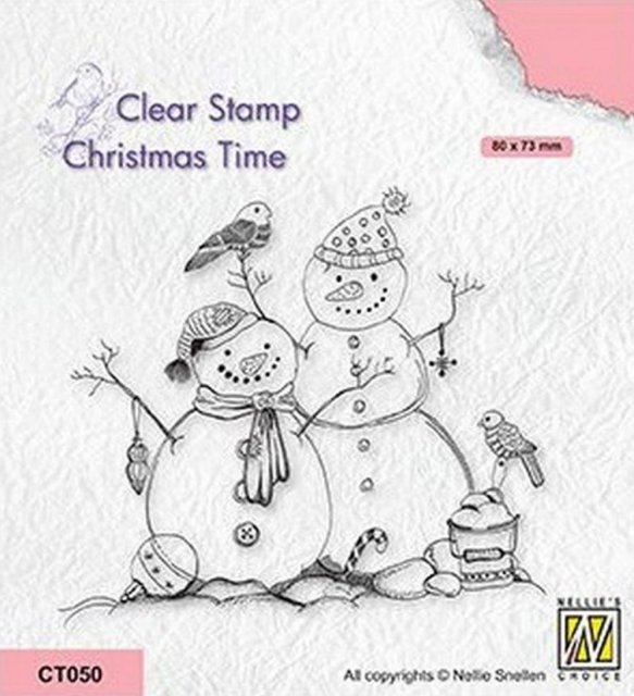 Nellie Snellen Nellie Snellen • Christmas Time Clear Stamps Snowmen CT050