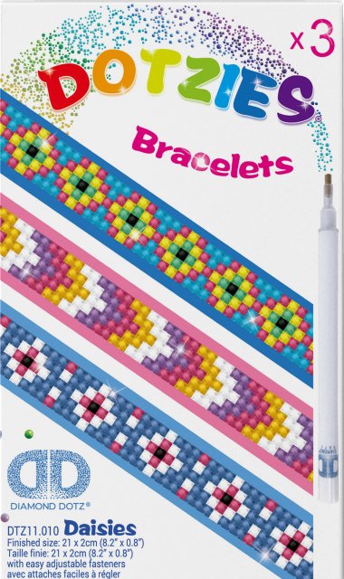 Diamond Dotz Dotzies: Bracelet Kit: Daisies DTZ11.010 - £4 off any 3