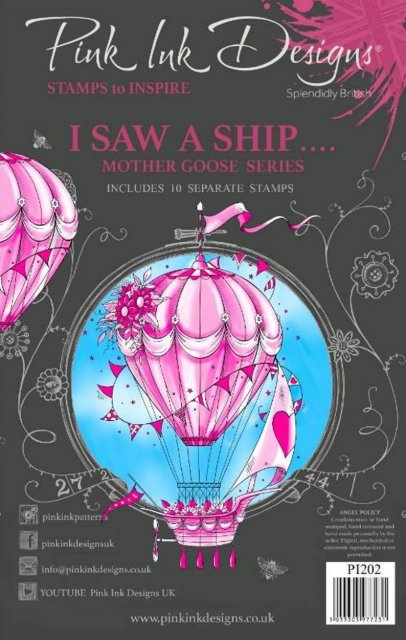 Pink Ink Pink Ink Designs I Saw A Ship… 6 in x 8 in Clear Stamp Set