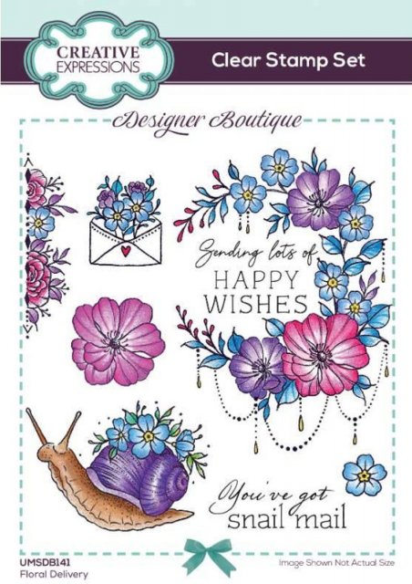 Creative Expressions Creative Expressions Designer Boutique Floral Delivery 6 in x 4 in Stamp Set