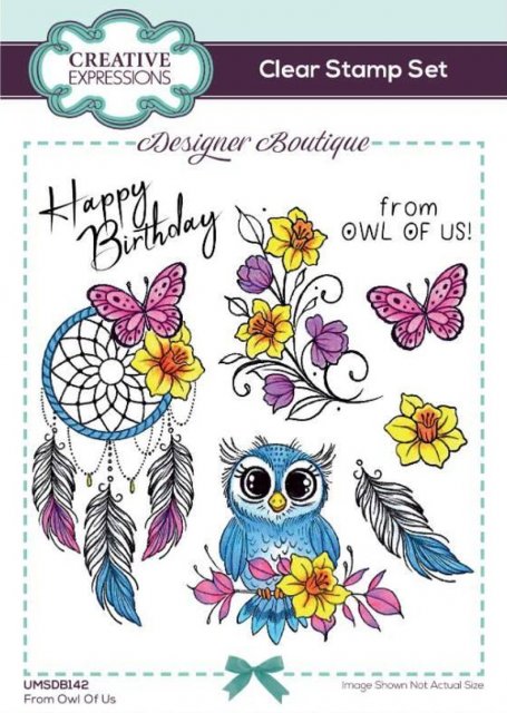 Creative Expressions Creative Expressions Designer Boutique From Owl Of Us 6 in x 4 in Stamp Set