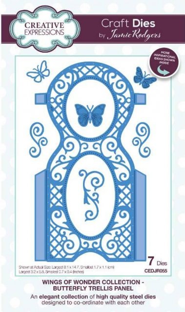 Creative Expressions Creative Expressions Jamie Rodgers Butterfly Trellis Panel