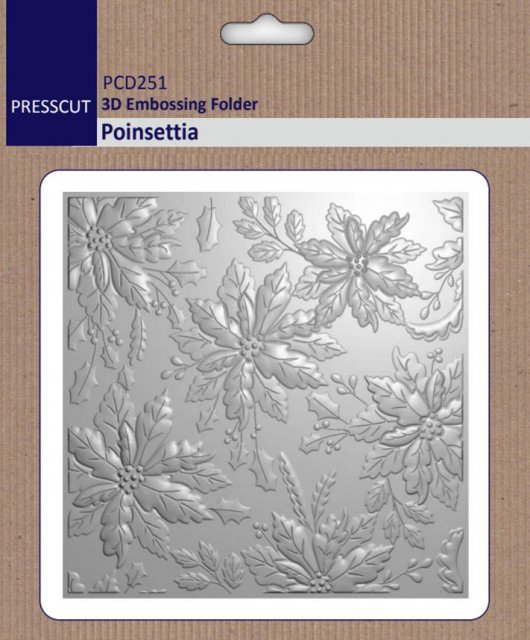 Crafts Too Presscut 3D Embossing Folder - Poinsettia PCD251