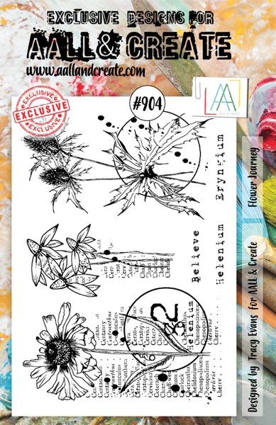 Aall & Create Aall & Create A5 Stamp #904 - Flower Journey