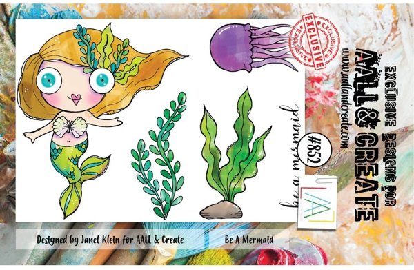 Aall & Create Aall & Create A7 Clear Stamp - Be A Mermaid #852