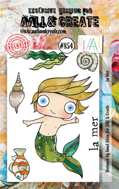 Aall & Create Aall & Create A7 Clear Stamp - La Mer #854