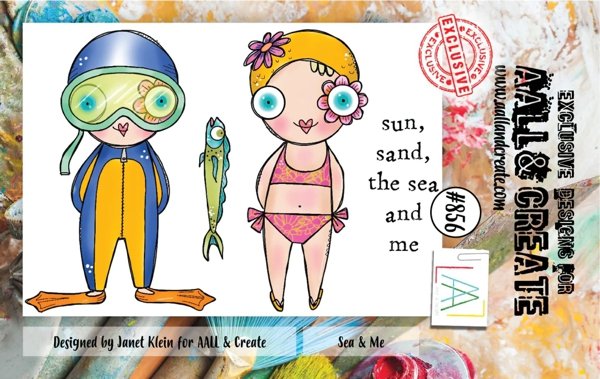 Aall & Create Aall & Create A7 Clear Stamp - Sea & Me #856