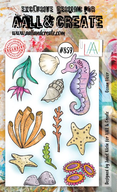 Aall & Create Aall & Create A6 Clear Stamp - Ocean Floor #859