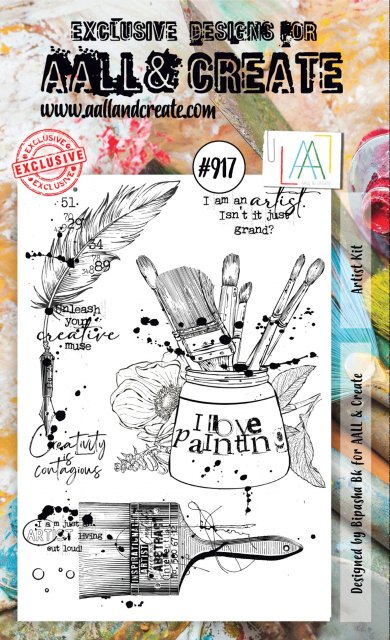 Aall & Create Aall & Create A6 Clear Stamp - Artist Kit #917