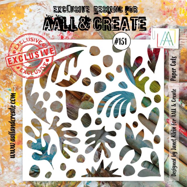 Aall & Create Aall & Create 6x6 Stencil - Paper Cuts #151