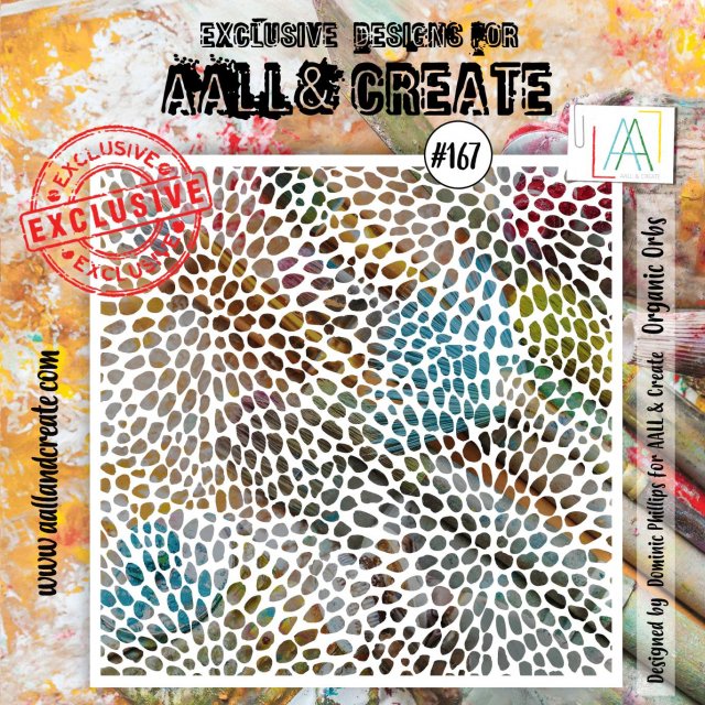 Aall & Create Aall & Create 6x6 Stencil - Organic Orbs #167