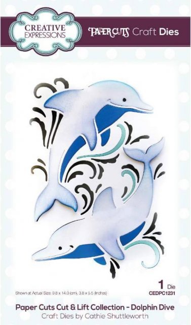 Creative Expressions Creative Expressions Paper Cuts Cut & Lift Dolphin Dive Craft Die