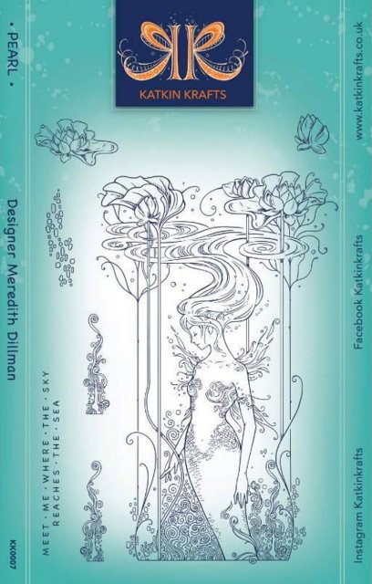 Creative Expressions Katkin Krafts Pearl 6 in x 8 in Clear Stamp Set