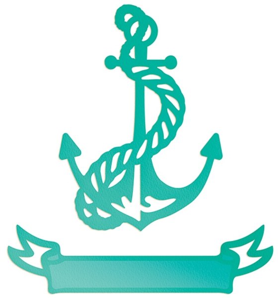 Couture Creations Couture Creations - Sea Breeze - Tied Anchor & Banner Intricutz Cutting Dies