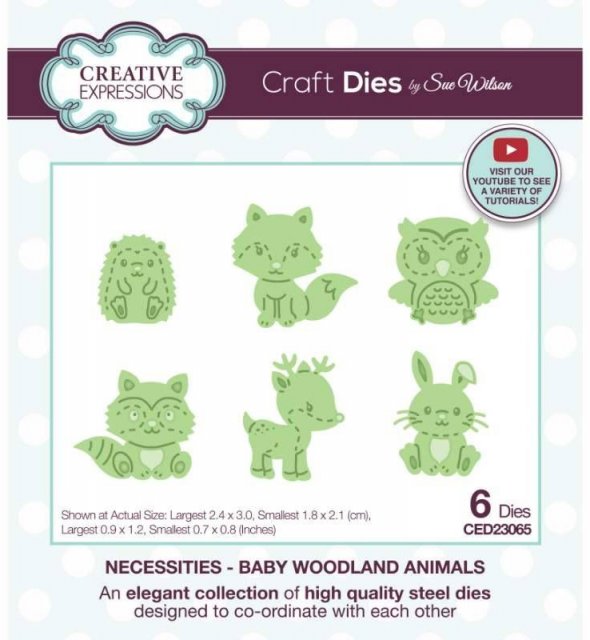 Creative Expressions Creative Expressions Sue Wilson Necessities Baby Woodland Animals Craft Die