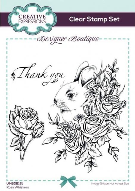 Creative Expressions Creative Expressions Designer Boutique Rosy Whiskers 6 in x 4 in Stamp Set
