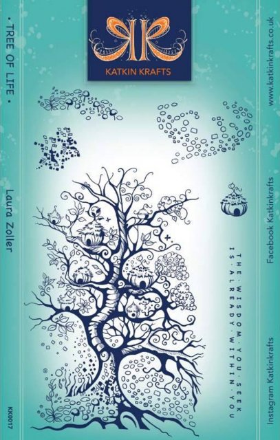 Creative Expressions Katkin Krafts Tree Of Life 6 in x 8 in Clear Stamp Set